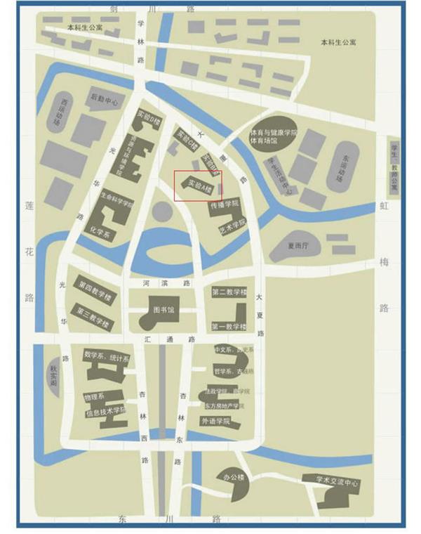 華東師范大學(xué)校園地圖